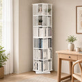 6-Tier Bamboo Rotating Bookshelf